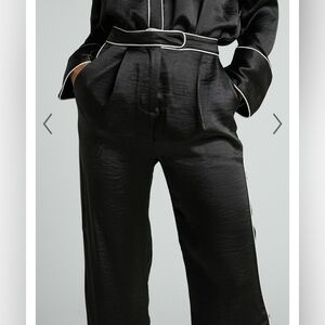 Elegant Black Wide Leg Pants